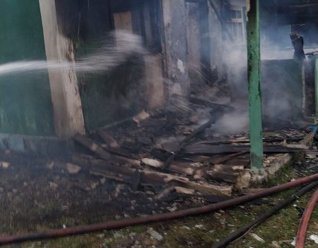 La Alcedar, focul a distrus casa și i-a luat viața gospodarului