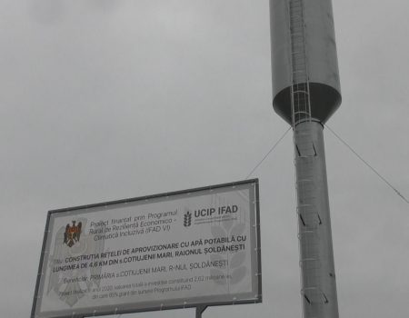 Apă de calitate pentru 200 gospodării din Cotiujenii Mari